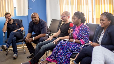 MDs of AIG startups during a meet-up session with other startups held at iDEA Hub, Yaba, Lagos, recently.